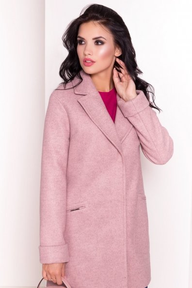 Пальто Ждана 5380 Цвет: Серый/розовый 9