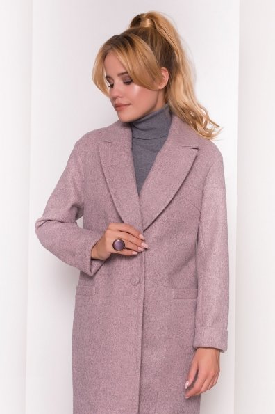 Демисезонное пальто Вива 4558 Цвет: Серый/розовый