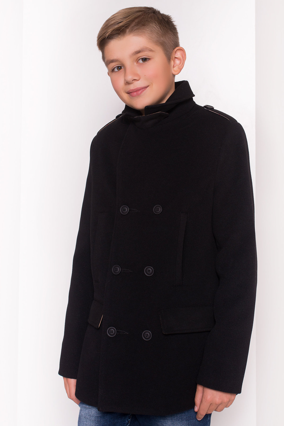 Пальто детское Никас 5309 АРТ. 36532 Цвет: Черный - фото 4, интернет магазин tm-modus.ru