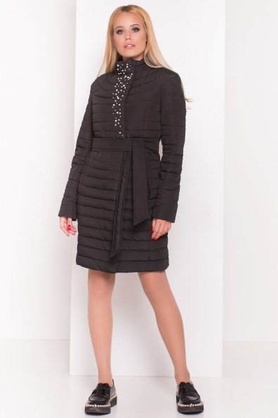 Стильное стеганое пальто Блисс 4520 Цвет: Черный