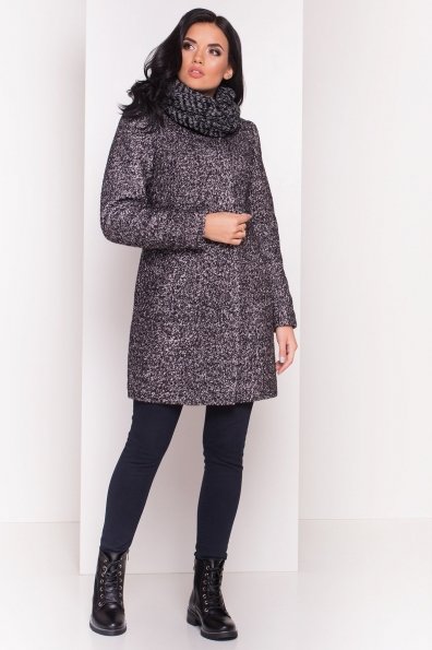 Пальто зима Фортуна 0574 Цвет: Черный / серый 6