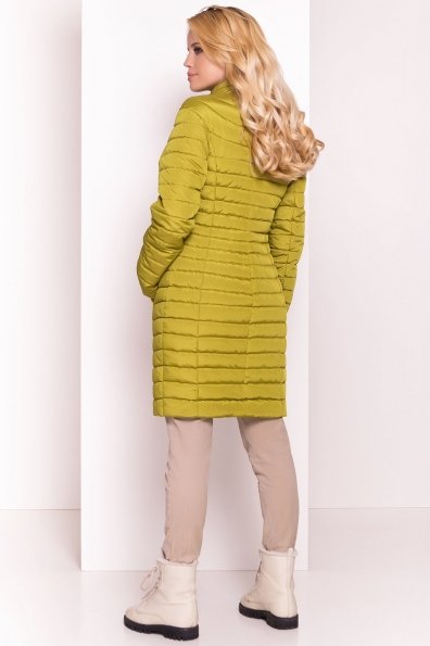 Стильное стеганое пальто Блисс 4520 Цвет: Олива