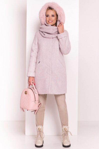 Пальто зима Рокси 4107 Цвет: Розовый/голубой