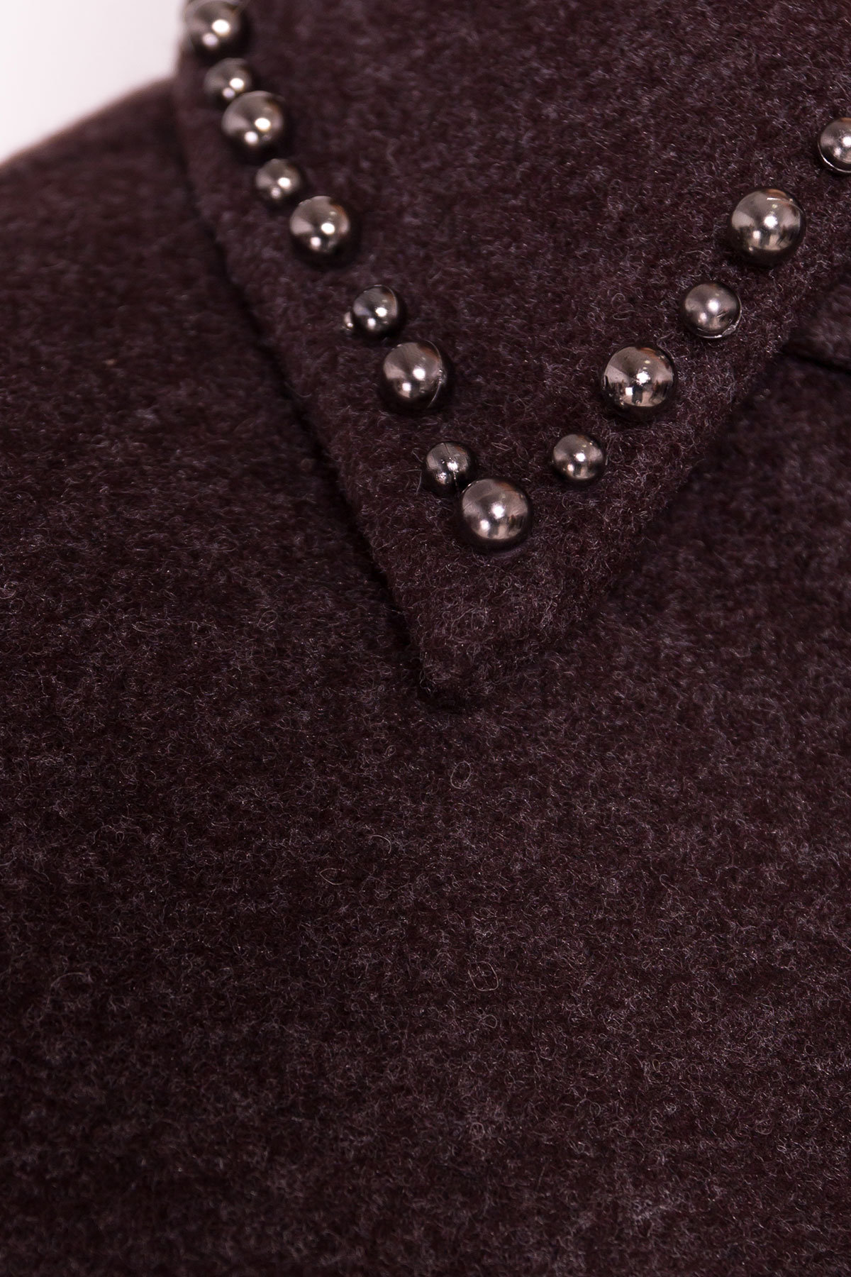 Кашемировое демисезонное пальто с декором Алина 5248 АРТ. 36622 Цвет: Шоколад - фото 7, интернет магазин tm-modus.ru