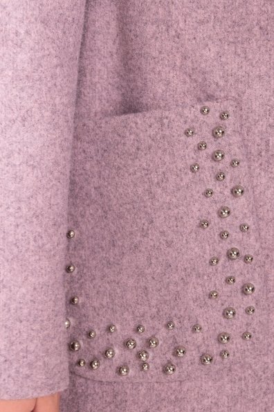 Пальто Даймон 5377 Цвет: Серый/розовый