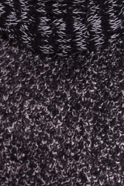 Пальто зима Мелини 0948 Цвет: Черный / серый 6