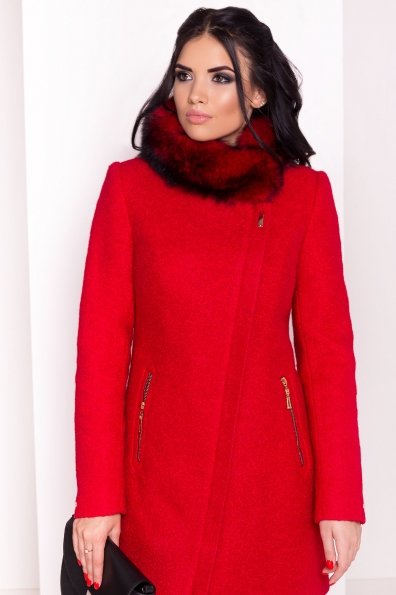 Пальто зима Эльпассо 0631 Цвет: Красный