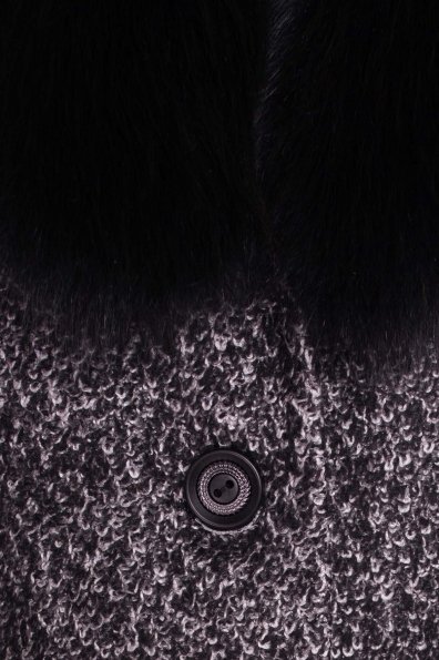 Пальто зима Мальта 0648 Цвет: Чёрно-серый / Черный