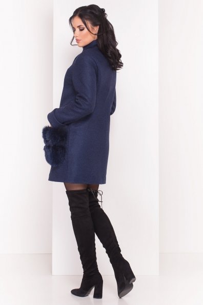Женское пальто зима Клодис 3817 Цвет: Темно-синий 17