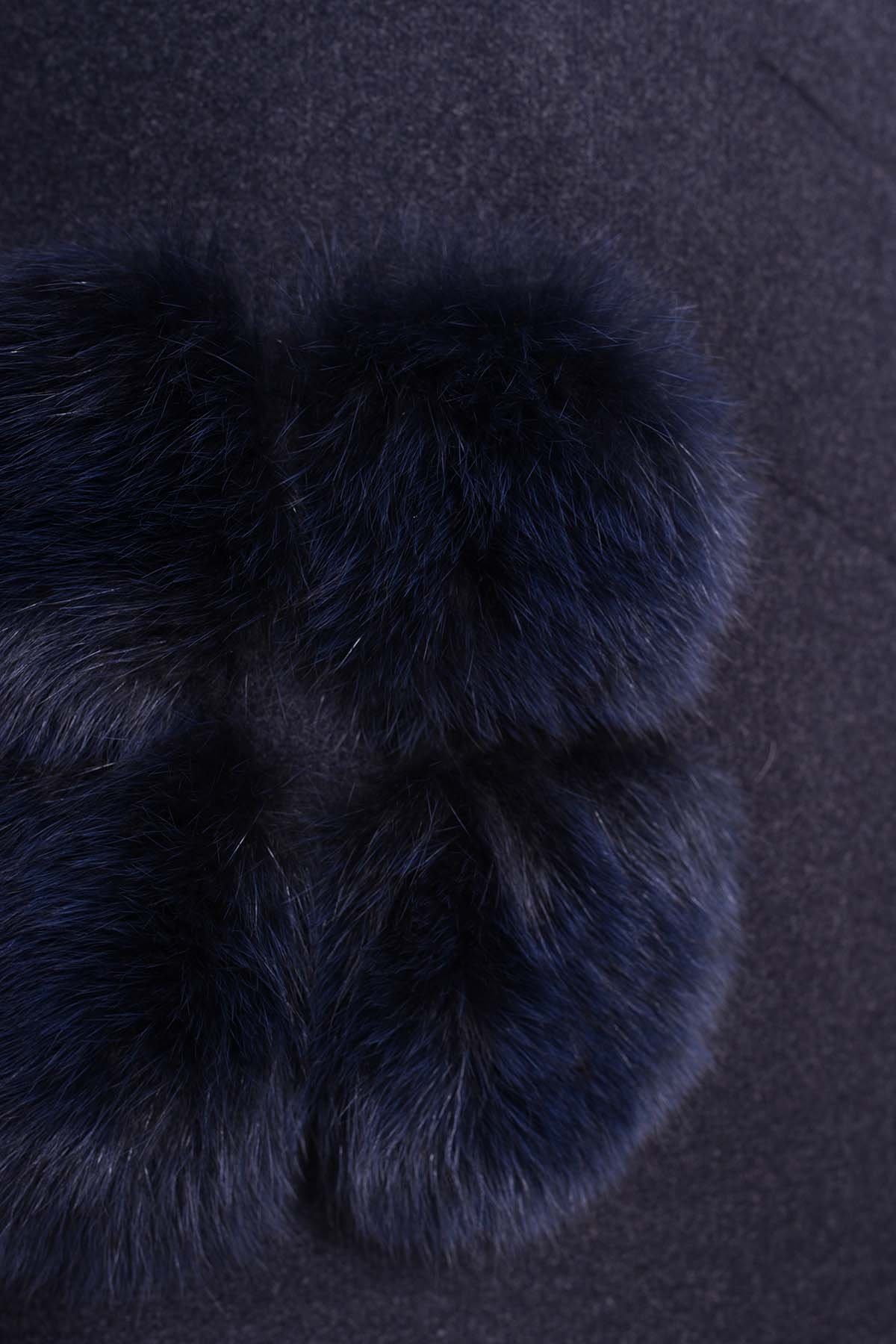 Женское пальто зима Клодис 3817 АРТ. 20155 Цвет: Темно-синий - фото 6, интернет магазин tm-modus.ru