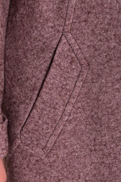 Однобортное пальто с потайной застежкой Арсина Donna 4451 Цвет: Кофе LW-4