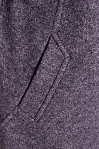 Однобортное пальто с потайной застежкой Арсина Donna 4451 Цвет: Серый Темный LW-47