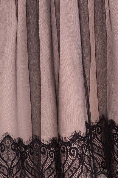Платье Кора 5514 Цвет: Черный/бежевый