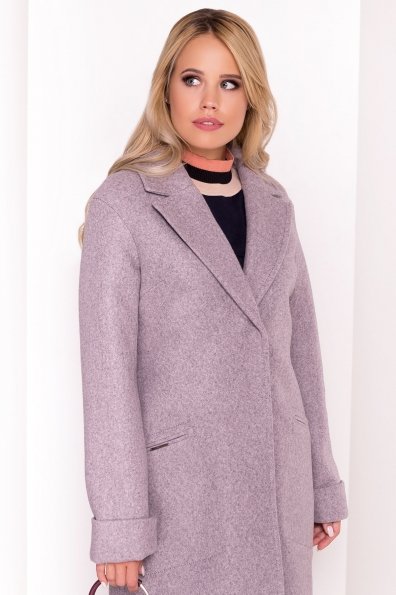 Пальто Ждана 5380 Цвет: Серый/Розовый 78