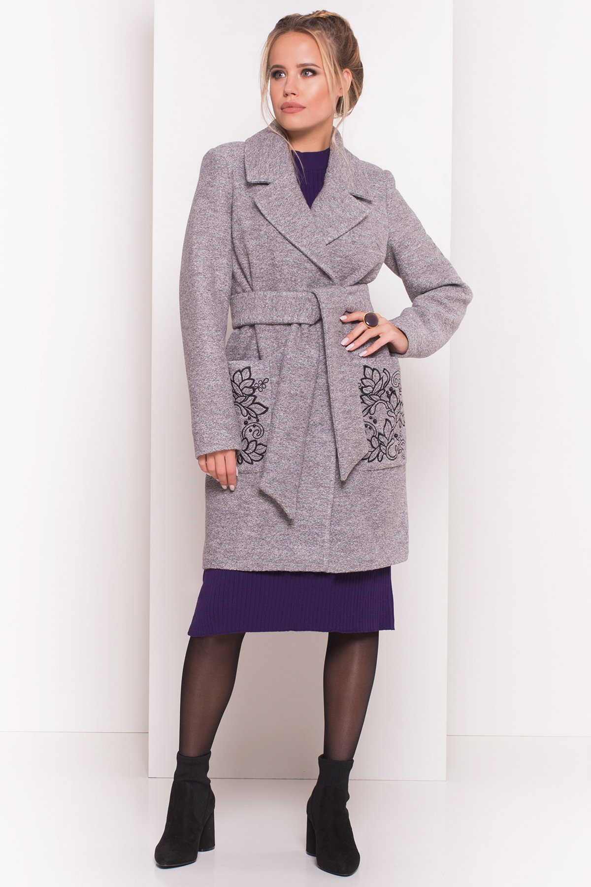 Купить пальто украинского производителя Modus Демисезонное пальто из варенной шерсти Милена 5273