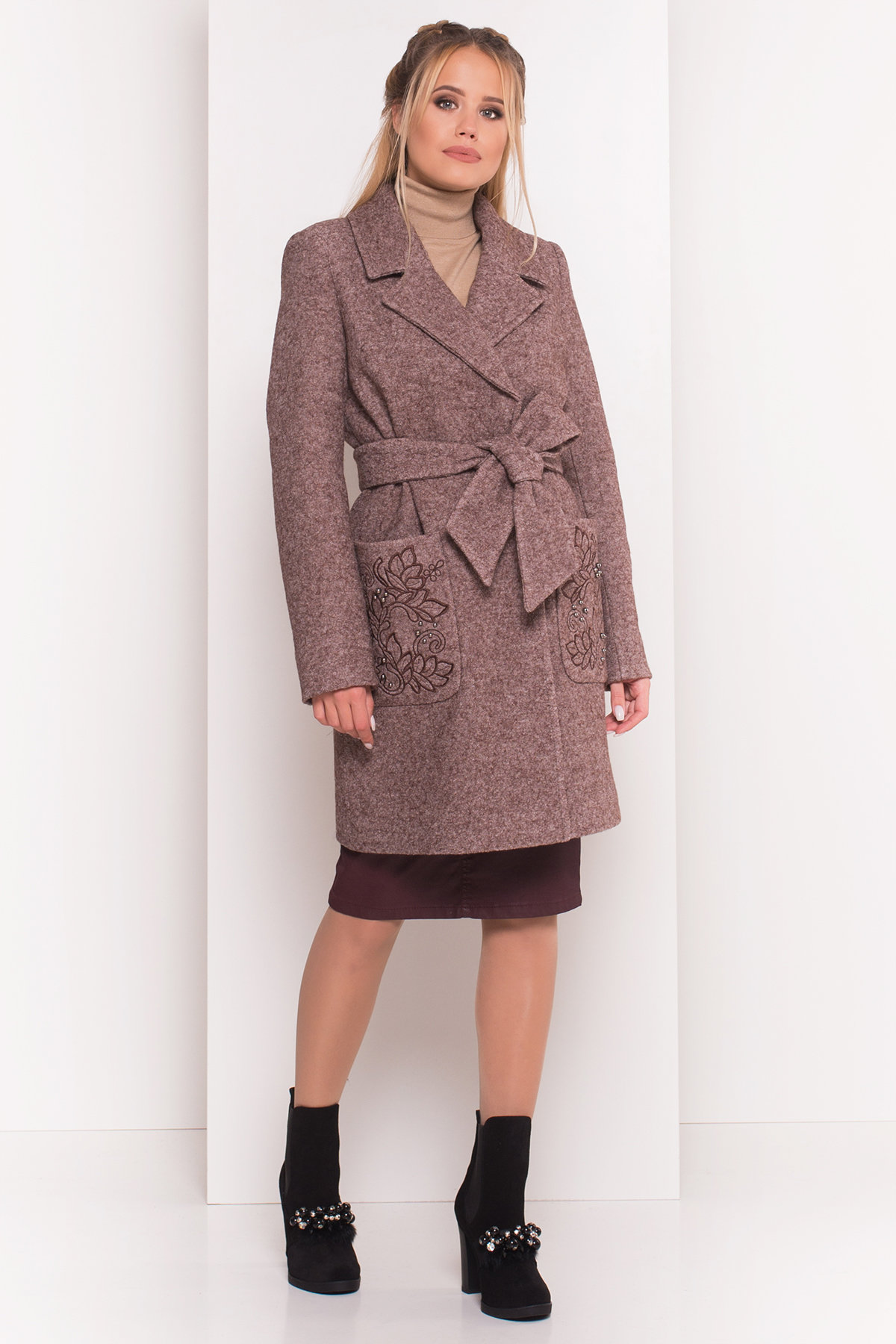 Купить женское пальто от Modus Демисезонное пальто из варенной шерсти Милена 5273