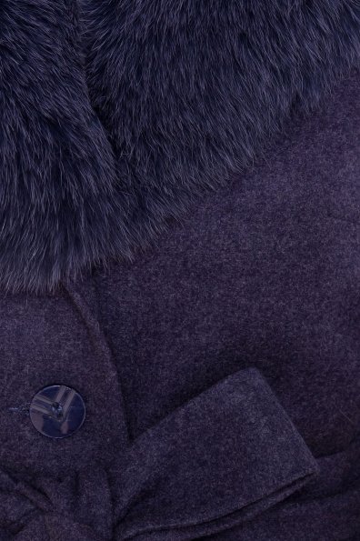 Зимнее пальто с мехом Габриэлла 5695 Цвет: Джинс 57