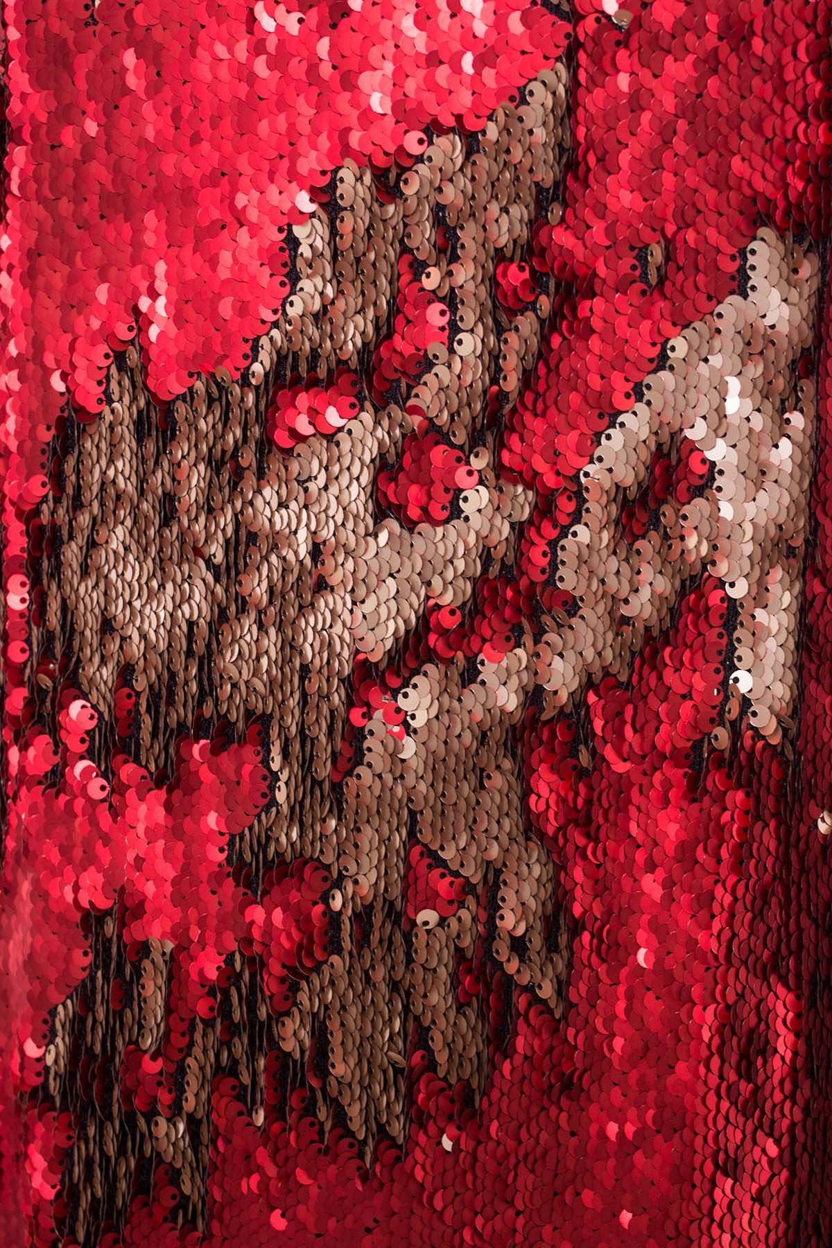 Платье в пайетках Лагерда 4317 Цвет: Красный/золото