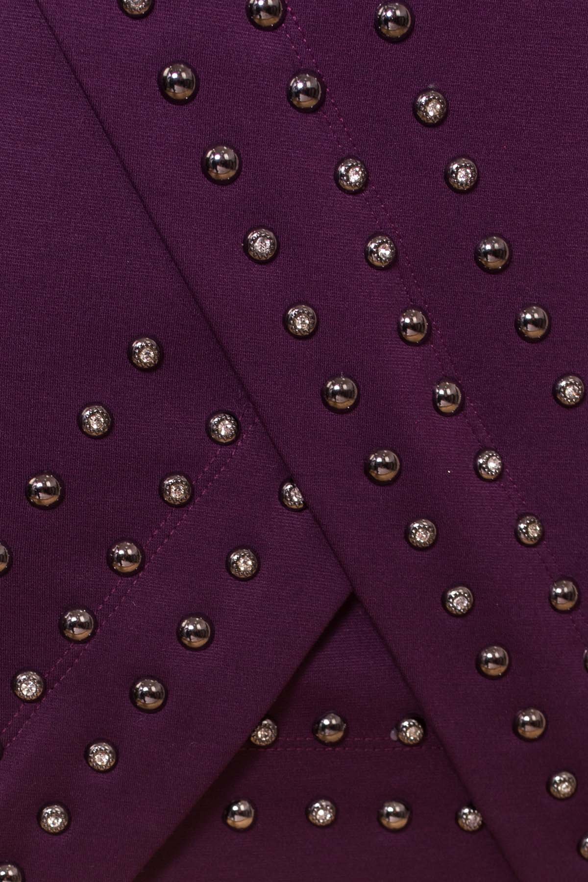 Облегающее короткое Платье Дюке 4430 АРТ. 21287 Цвет: Фиолет Темный - фото 4, интернет магазин tm-modus.ru