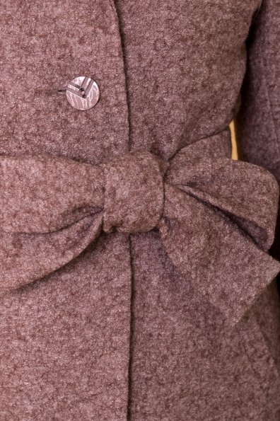 Пальто зима с меховым воротником Габриэлла Donna 6048 Цвет: Кофе LW-4
