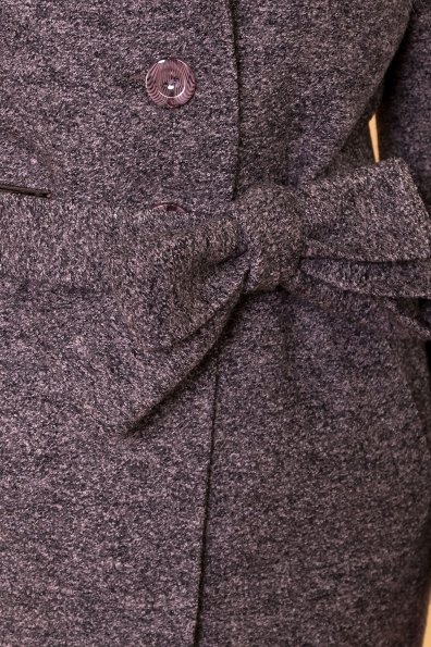 Пальто зима с меховым воротником Габриэлла Donna 6048 Цвет: Черный/розовый-LW19