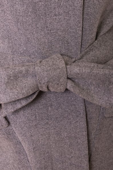 Бежевое пальто на зиму Анджи DONNA 5612 Цвет: Серый 18
