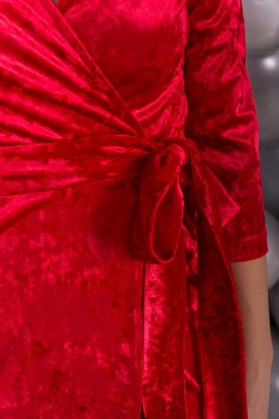Платье Бонни SLIM велюр 6018 Цвет: Красный