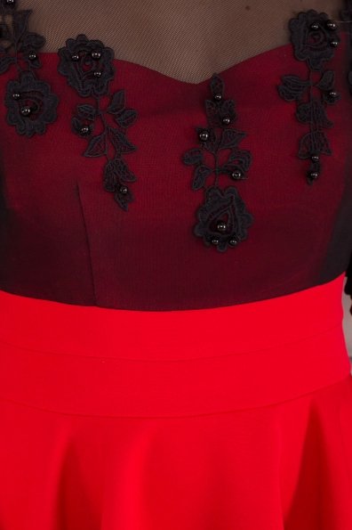 Платье Меган 5914 Цвет: Красный/черный