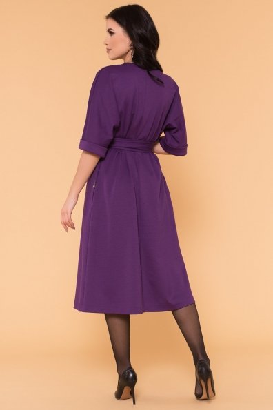 Повседневное Платье с юбкой миди Жаклин 6079 Цвет: Фиолетовый
