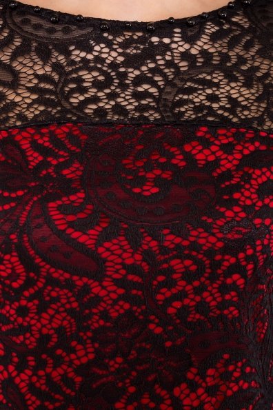 Платье Винтаж 6166 Цвет: Черный/красный