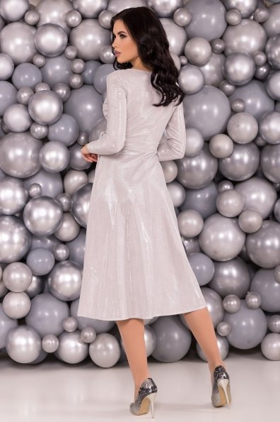 Платье Жозель миди люрекс 6020 Цвет: Серебро