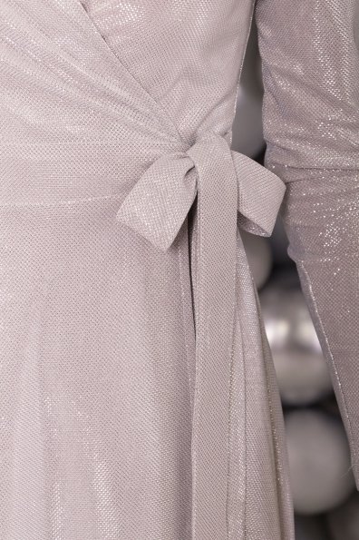 Платье Жозель миди люрекс 6020 Цвет: Серебро