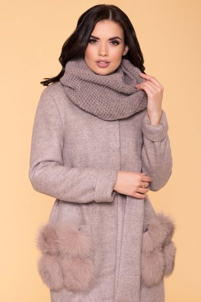 Женское пальто зима Клодис 3817 Цвет: Бежевый 31