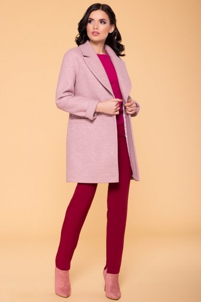 Пальто Вива 5536 Цвет: Серо-розовый 7