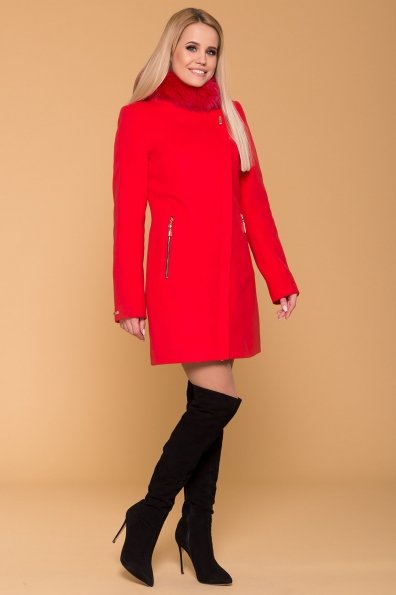 Пальто зима Эльпассо 1216 Цвет: Красный
