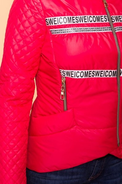 Куртка асимметричного кроя Романья 0077 Цвет: Красный
