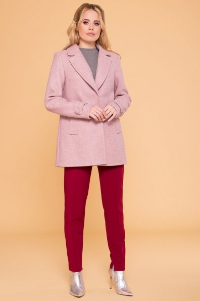 Пальто Нейт 6362 Цвет: Серо-розовый 7