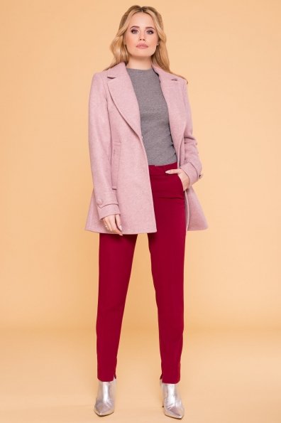 Пальто Нейт 6362 Цвет: Серо-розовый 7