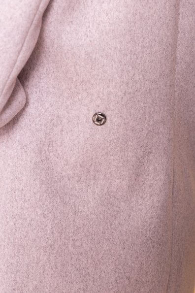 Пальто миди с прорезными карманами Ждана лайт 6337 Цвет: Серый-розовый 21