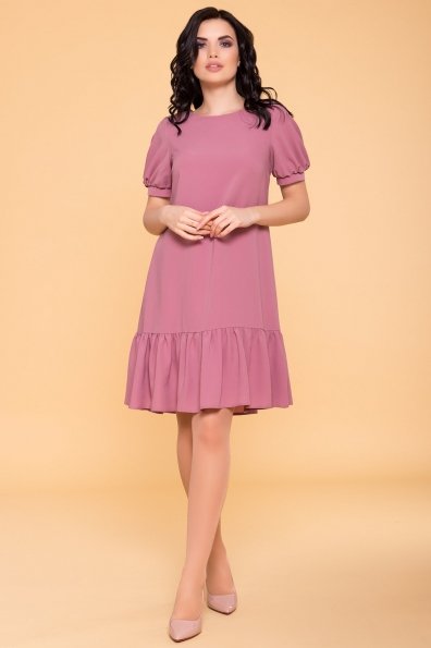 Платье Алиби 6730 Цвет: Серо-розовый тёмный 008
