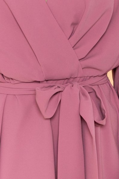 Платье с запахом Маринела 6518 Цвет: Серо-розовый тёмный 008