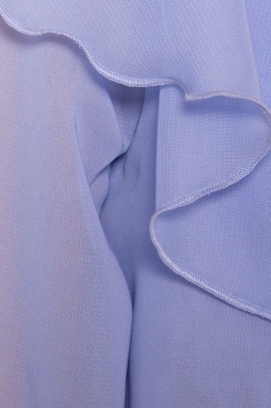 Шифоновая блуза с рюшами Дайан 6754 Цвет: Голубой