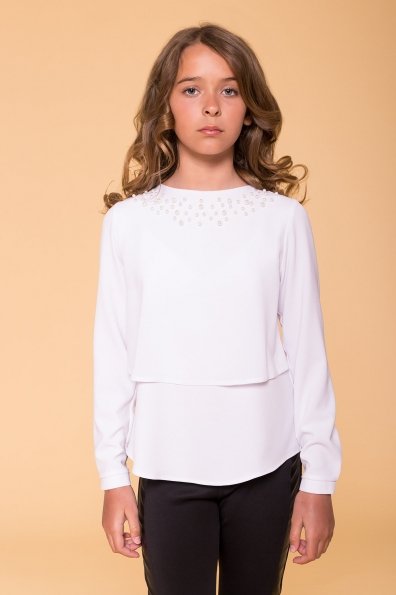 Блуза детская Иксора 5196 Цвет: Белый