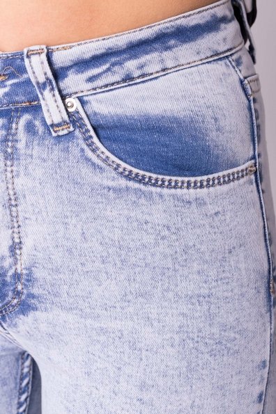 Светлые узкие джинсы 7031 Цвет: Синий