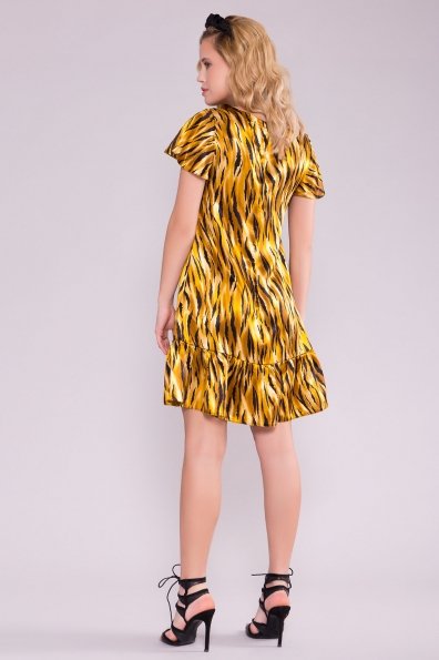 Платье Патрисия 6986 Цвет: тигр оранж/черный