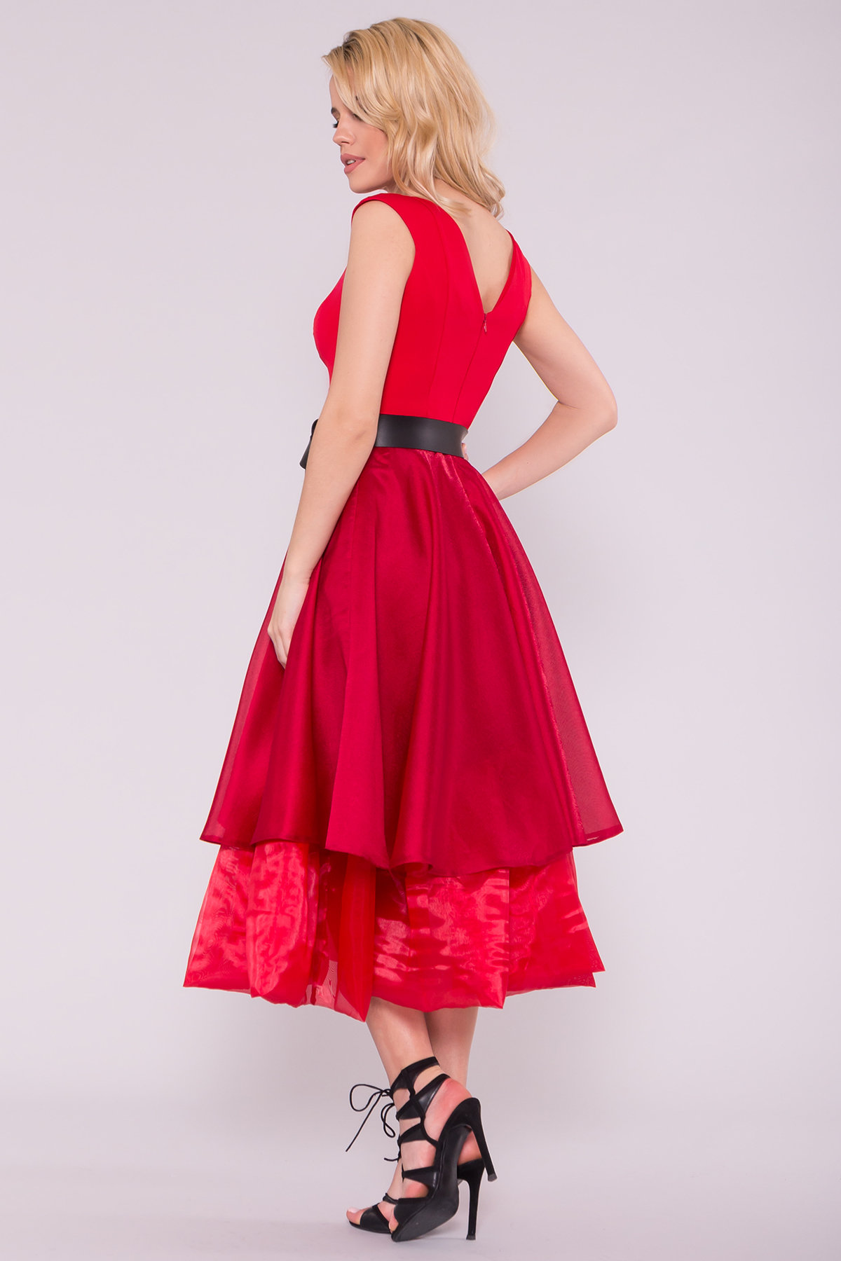 Вечернее Платье Лилу 7135 Цвет: красный/марсал