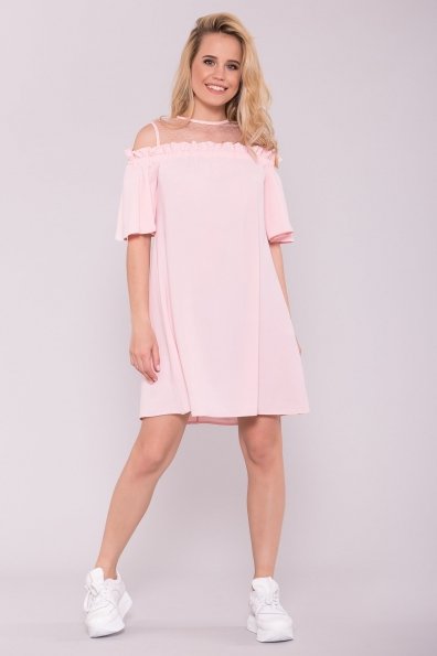 Платье Молена 7138 Цвет: Розовый 16