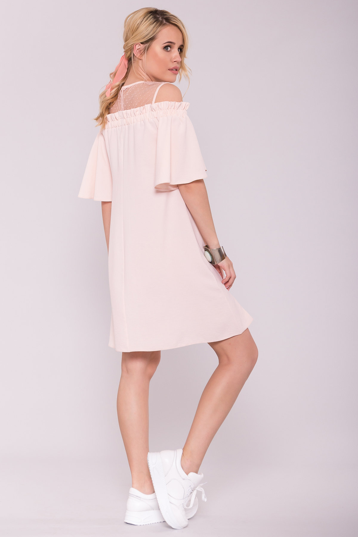 Платье Молена 7138 Цвет: Розовый Светлый