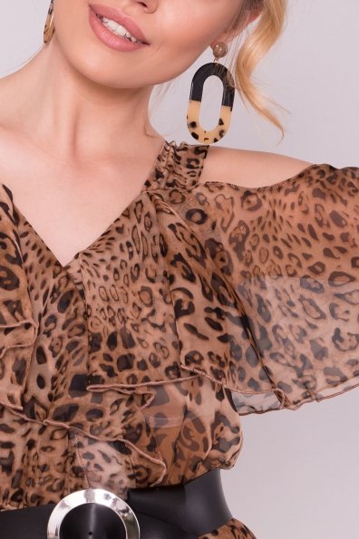 Платье принт Нуара 6925 Цвет: Леопард 1