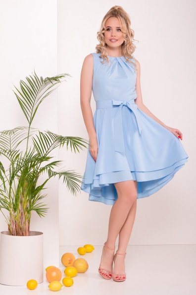 Платье с юбкой солнце Нимфа лайт  7455 Цвет: Голубой
